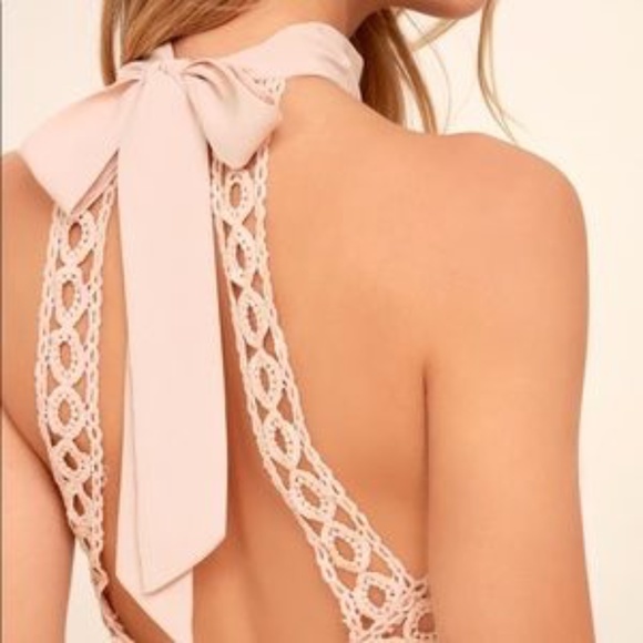 Lulus Any Sway, Shape, Or Form Pink Lace Dress - Picture 6 of 12